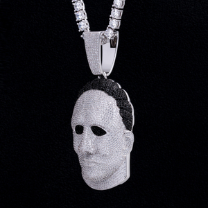 KRKC & CO Personalizzato Horror Spaventoso Fantasma di Halloween Hip Hop Dei Monili di Regalo di <span class=keywords><strong>Michael</strong></span> <span class=keywords><strong>Myers</strong></span> Maschera di Halloween Del Pendente - Product Image 4