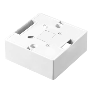 Caja <span class=keywords><strong>de</strong></span> instalación eléctrica blanca Caja <span class=keywords><strong>de</strong></span> conexiones montada en la pared inferior externa para interruptor <span class=keywords><strong>de</strong></span> enchufe para instalación externa - Product Image 2