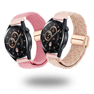 BEEFLYPOWER Nueva Correa Magnética Trenzada de Nailon de 20 mm 22 mm para Relojes Samsung Galaxy 4/5/6 <span class=keywords><strong>Huawei</strong></span> <span class=keywords><strong>Gt</strong></span> 4/<span class=keywords><strong>3</strong></span>/2, Accesorios para Relojes - Product Image 4