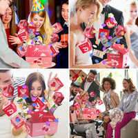 Boîtes d'albums photo personnalisées Emballage de boîte cadeau explosion pour la Saint-Valentin Boîtes en papier surprise mystère