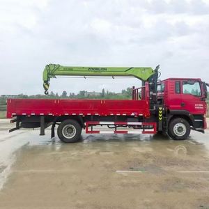 Sinotruk 8 Tons Truck Crane 4*2 Mountain 240HP 5 Section Arm 5m <b>Cargo</b> Box Special Crane for Logistics <b>Cargo</b> Lifting - Product Image 4