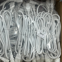 Câble d'extension secteur 1M 10A, prise C13 IEC vers fiche C14 IEC, blanc, cordon d'alimentation 3*1mm²