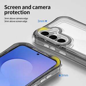 3 Trong 1 Combo Trong Suốt Rõ Ràng Điện Thoại Di Động Trường Hợp Đối Với Samsung <span class=keywords><strong>Galaxy</strong></span> S26 Cộng Với Siêu S25 Fe 4 Góc Đệm Không Khí Cover Quay Lại - Product Image 3