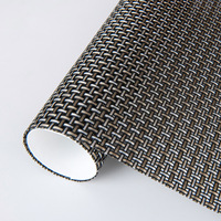Revêtements muraux en tissu maille acrylique tricoté pour la décoration de chaises de plage extérieures, résistants à l'abrasion, épais et à motif écossais