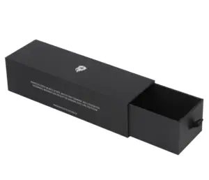 Caja de embalaje de palo de incienso de papel personalizado de lujo, cajón deslizante de cartón rígido, caja de partidos con logotipo