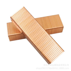 Clavos Tipo U Ding Lang 3515 3516 3518 3522 de Acero Galvanizado Recubierto de Cobre con Punta Afilada para Sellado Manual y Neumático - Product Image 3