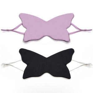 หน้ากากปิดตาผ้าซาตินรูปผีเสื้อออกแบบโลโก้ได้ตามต้องการผ้านุ่มช่วยบรรเทาความหมองคล้ำสำหรับเดินทาง - Product Image 5