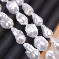 Haute Qualité Blanc Acrylique En Plastique Perles Motif ABS Perle Bracelet Baroque Boucles D'oreilles En Gros Fabrication De Bijoux Collier Utilisation