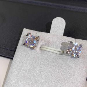 Popular Korean Style Bull Head Zircon <b>Stud</b> Earrings <b>Titanium</b> Steel Fashionable Geometric Design Stylish Trendy Gifts - Product Image 4