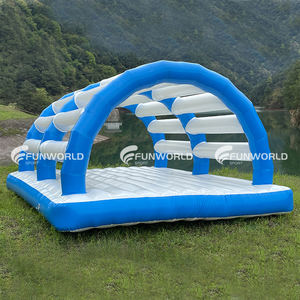 <span class=keywords><strong>Barco</strong></span> de barra flotante de PVC, plataforma de muelle de mesa flotante inflable, balsa de salón de agua, Isla Flotante inflable - Product Image 5