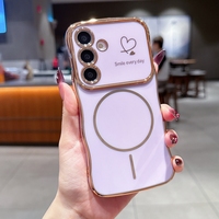 Pour Samsung A14/A15/A16/A36/A56/S22 Ultra Chrome Heart Design Magnétique TPU Gel Cover Phone case