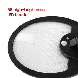 Lumière solaire à capteur rotative à 56 LED haute luminosité avec puce COB, étanche IP65, pour garage et jardin, montage mural - Product Image 2
