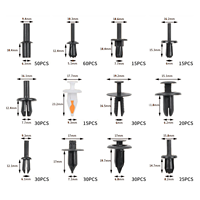 385 pièces hybride corps punaise Rivet pare-chocs garniture de porte panneau retenue Kit de fixation assortis voiture attache Clips Nylon