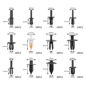 385 mảnh lai cơ thể đẩy Pin đinh tán bội cửa TRIM Bảng điều khiển người lưu giữ Fastener Kit các loại xe Fastener Clip Nylon - Product Image 2