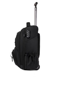 Thiết kế mới bánh lăn Oxford Ba lô thời trang công suất lớn du lịch không thấm nước kinh doanh máy tính xách tay xe đẩy dây kéo Hasp đóng cửa - Product Image 4