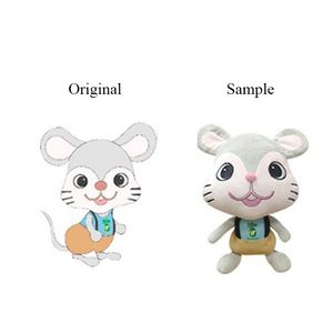 Vente en gros usine : Jouets en peluche doux personnalisés, animaux en peluche brodés (Moucheur, Canard) selon dessins, en tissu de coton, cadeaux - Product Image 2