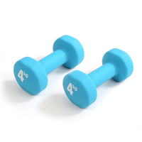 DB04 équipement de gymnastique de forme physique poids d'haltères en caoutchouc en acier ensembles d'haltères 0.5kg 1KG 2KG 3KG 4KG 5KG ensembles de forme physique de gymnastique à domicile