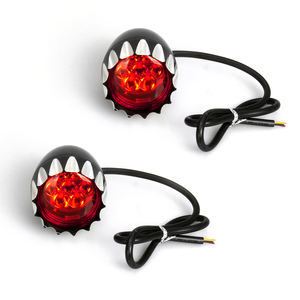 Luces Intermitentes LED Traseras <span class=keywords><strong>de</strong></span> Contraste Negro, Indicadores <span class=keywords><strong>de</strong></span> Giro, Aluminio Billet CNC, 99.99% Impermeables para Sportster XL - Product Image 1