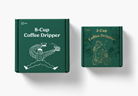 Boîte d'emballage personnalisée en carton ondulé pour le courrier et tasse à café avec insert en mousse pour l'expédition