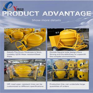 CM700-4D Betoniera Mobile Personalizzabile da 700L 8-10m³/h per Fertilizzanti, Sabbia Fine e Piccole <span class=keywords><strong>Pietre</strong></span> con Garanzia di Un Anno e Consegna Rapida - Product Image 4