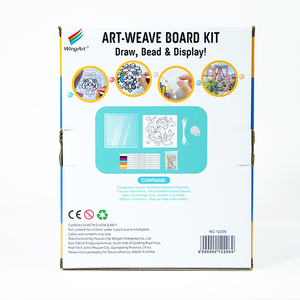 Kit Lavagna Artistica Intrecciata <span class=keywords><strong>Luna</strong></span> Unicorno per Bambini dai 3 Anni in su, Set <span class=keywords><strong>di</strong></span> Pennarelli Acrilici, Perline, Giocattoli Fai da Te per Arte e Artigianato, Decorazione, Regalo - Product Image 6