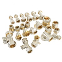 Conector de Compresión PEX de Latón de Alta Calidad, 20mm*3/4", Unión Macho, Estándar ANSI, Certificado ISO 9001, Garantía de 3 Años