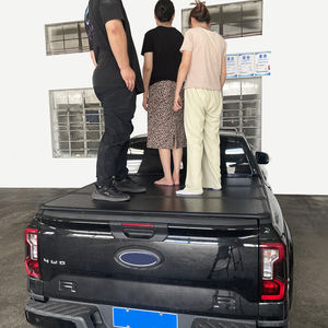 Dodge Ram 1500/2500 Crew Cab <span class=keywords><strong>4</strong></span> portes 5ft7inch lit court dur Tri-Fold Tonneau Cover Waterproof Folding pour <span class=keywords><strong>Silverado</strong></span> Model Truck - Product Image 4