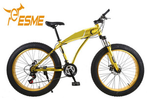 Vtt Fat Bike pliable 26 pouces 21 vitesses, vélo pliable en acier à Absorption des chocs, pneus larges, vtt pour la neige - Product Image 4