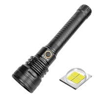 Lampe torche LED rechargeable USB QXMOVING haute puissance 2000 lumens, en aluminium, tactique, étanche, avec zoom, pour le camping et la chasse