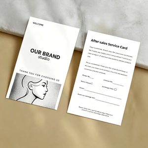 Tarjeta <span class=keywords><strong>de</strong></span> Felicitación <span class=keywords><strong>de</strong></span> Cartón con Logotipo Personalizado, Impresión Offset, para Regalos, Cosméticos, Ropa, Empaquetado, Agradecimiento - Product Image 1