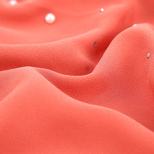 20สี90*180เซนติเมตรผ้าชีฟองมุสลิมฮิญาบสีขาวอิสลามผ้าพันคอสำหรับผู้หญิงลายจุดไข่มุกยาวประดับพลอยเทียม - Product Image 5