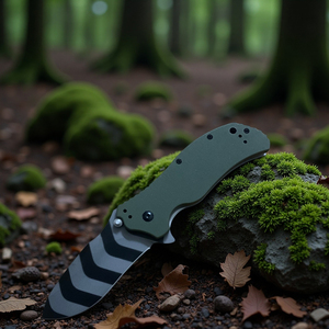 Cuchillo Plegable Multifuncional de Acero Inoxidable Personalizable OEM con Hoja Fija para Supervivencia al Aire Libre, Camping y Bricolaje - Product Image 4