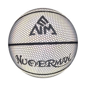 Pu arc-en-ciel extérieur holographique lueur <span class=keywords><strong>basket</strong></span>-ball éclairer la caméra dans le noir Logo personnalisé <span class=keywords><strong>basket</strong></span>-ball réfléchissant - Product Image 3