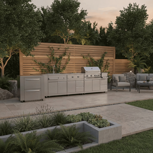 <span class=keywords><strong>Cucina</strong></span> da Esterno Modulare Personalizzata <span class=keywords><strong>in</strong></span> Acciaio Inox 304 con Lavello, Isola per Cucinare all'Aperto, Mobile da <span class=keywords><strong>Cucina</strong></span> per Giardino e Barbecue - Product Image 2