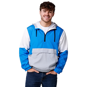 ANSZKTN ODM Half Zip Long <b>Letter</b> Garment Dyed Sports <b>Men</b> Women Warm Windproof Anti-fouling Sportswear Outdoor <b>Jacket</b> - Product Image 1