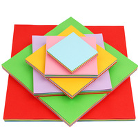 100 feuilles/sac 10 couleurs 70gsm 80gsm carré papier coloré fait à la main bricolage artisanat Papel Origami