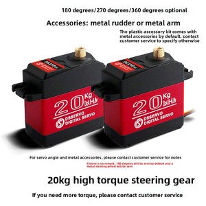 Servomoteur numérique métallique <span class=keywords><strong>SkyView</strong></span> DS3218MG 20KG à couple élevé, 180 degrés, pour bras robotique, voiture RC d'escalade, compatible avec logo OEM - Product Image 3