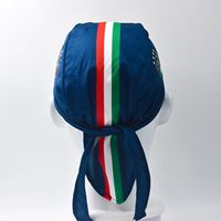 Pañuelo para la Cabeza con Diseño de Pirata para Ciclismo, Absorbente de Sudor, Transpirable, de Poliéster, con Rayas Tricolores Italianas, para Montañismo y Running