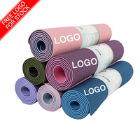 Nouveau Tapis de Yoga TPE Premium Épais Antidérapant Double Couche Écologique Marque Privée avec Impression et Logo Personnalisés, Vente en Gros, Modèle 2026