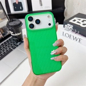 Funda Transparente de TPU con Rayas Neón para iPhone 17 16 15 14 Air Pro Max, Carcasa Trasera Suave Antigolpes - Product Image 4