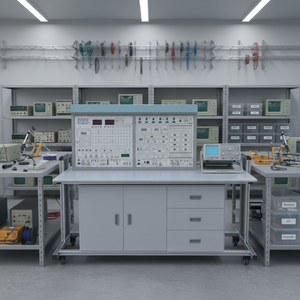 Appareil de formation électronique complet, équipement de laboratoire de circuits analogiques et numériques pour l'enseignement technique universitaire et professionnel - Product Image 1