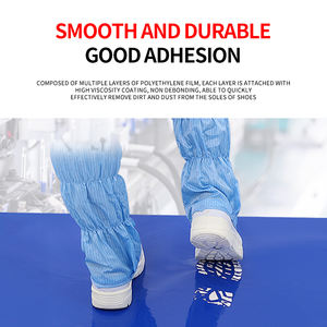 Produk keselamatan sekali pakai sol bengkel bebas debu alas lengket ESD dapat robek alas tanah bebas debu lengket - Product Image 3