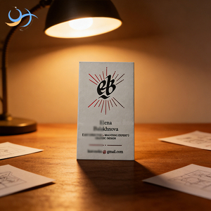 Bijoux de luxe avec estampage à chaud |   Cartes de visite personnalisées en papier coton épais de qualité supérieure avec marquage en relief personnalisé et pour professionnels - Product Image 5