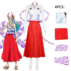 Disfraz de <span class=keywords><strong>Yamato</strong></span> para mujer, traje de anime, falda roja, top con accesorios, talla adulta - Product Image 1