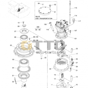 OTTO ZX120 ZX110กระปุกเกียร์แบบแกว่งกล่องเกียร์9196343สำหรับชิ้นส่วนรถขุด - Product Image 2