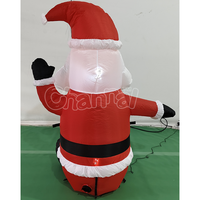 Vente en gros d'usine - Décoration de jardin gonflable classique Père Noël - Père Noël assis gonflable pour l'extérieur