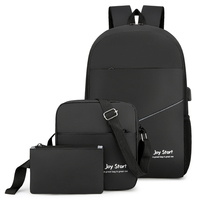 Tas Sekolah 2026 untuk Anak Perempuan, Logo Custom, Set Ransel 3 in 1 Modis untuk Remaja, Tas Laptop Bahan Polyester