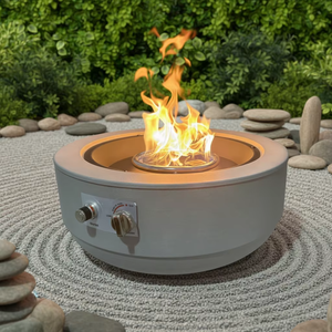 Natural Gas Metal Rectangle <b>Fire</b> <b>Pit</b> <b>Table</b> 50000 BTU Freestanding Galvanized Eco-Friendly Indoor/Outdoor Use - Product Image 1