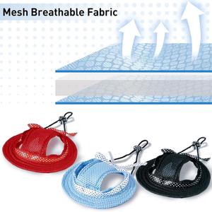 Sombrero de Sol para Mascotas, Ligero, Transpirable, de Malla, para Verano, Personalizado, de Algodón, para Exteriores, para Perros, Gatos y Animales Pequeños, Diseño Sólido, Envío Rápido <span class=keywords><strong>2026</strong></span> - Product Image 5
