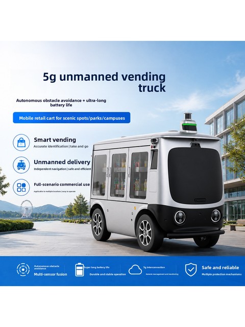 Limi Sky 5G Smart Vending Unmanned Sales Vehicle Autonomous Obstacle Avoidance Campus-Ready Ultra-Long-Range Electric Scooter